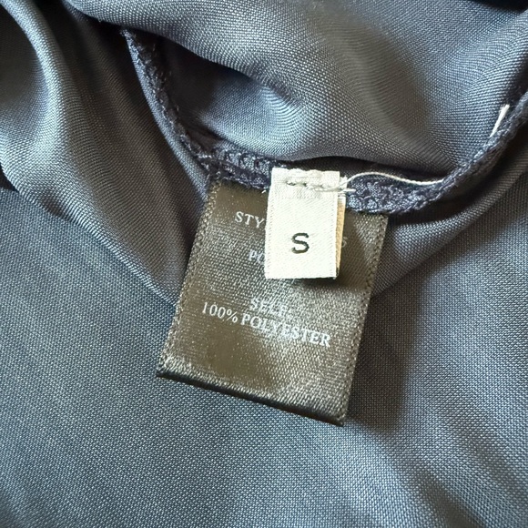 Navy Ruffle Blouse - Picture 7 of 7